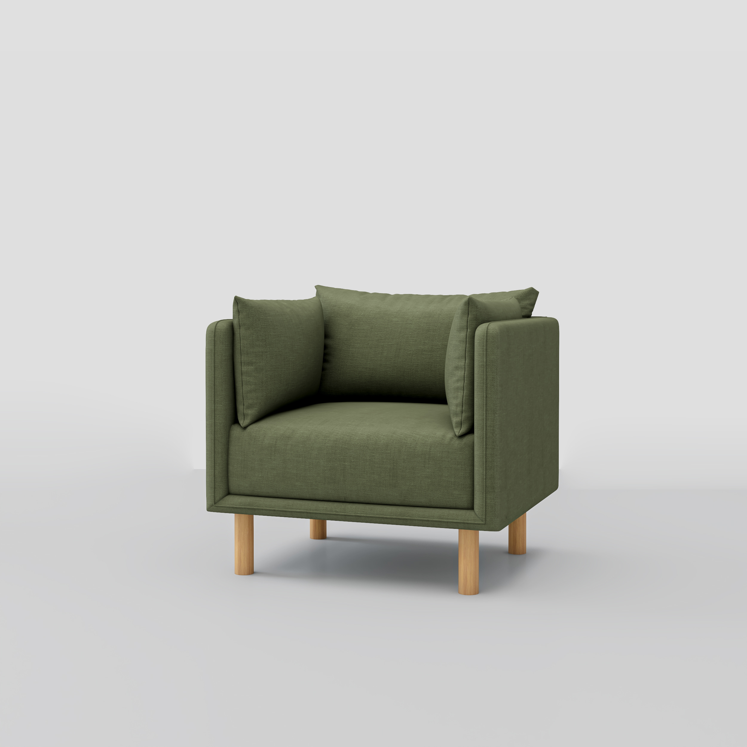 Mcann Wooden Legs Armchair