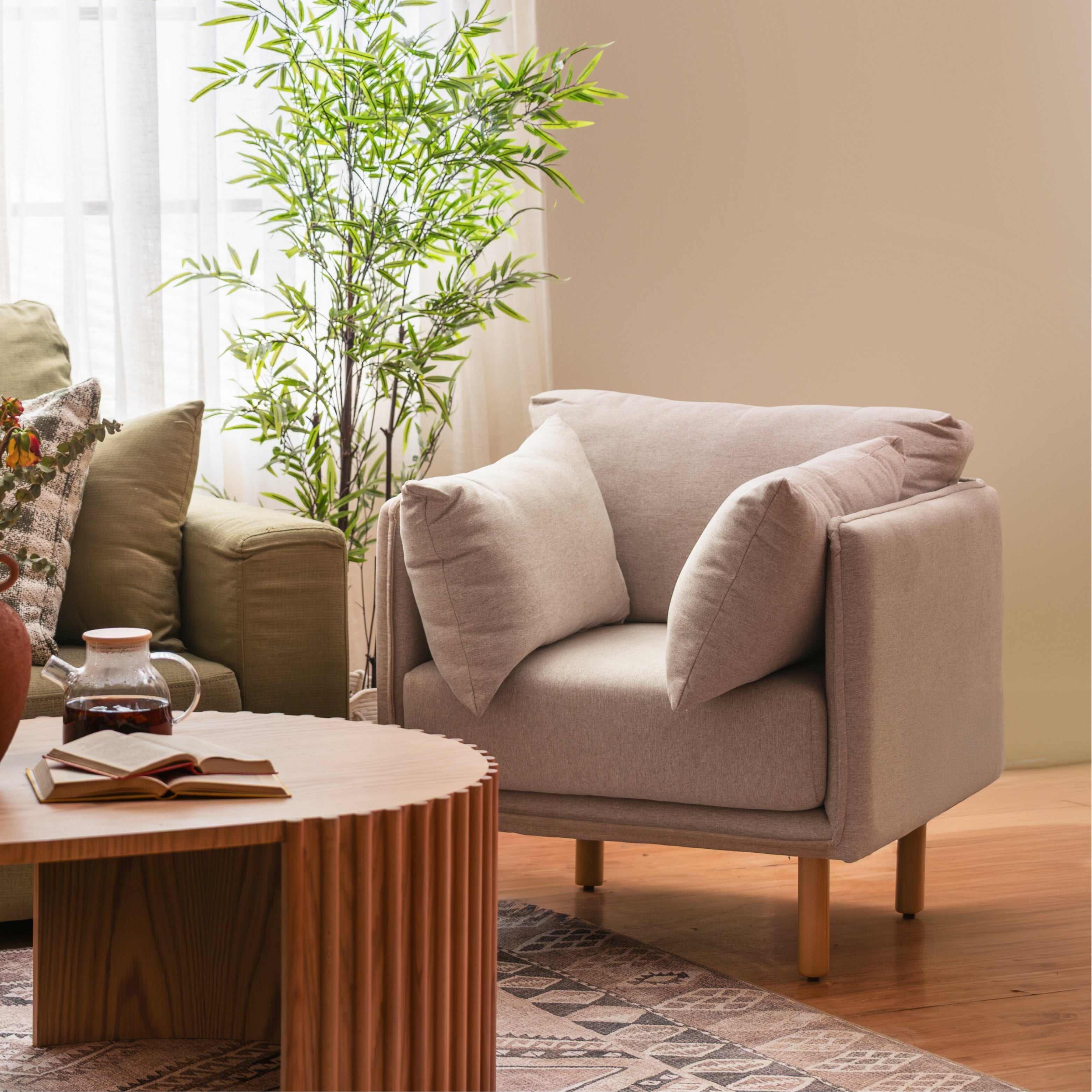 Mcann Armchair Steel Legs