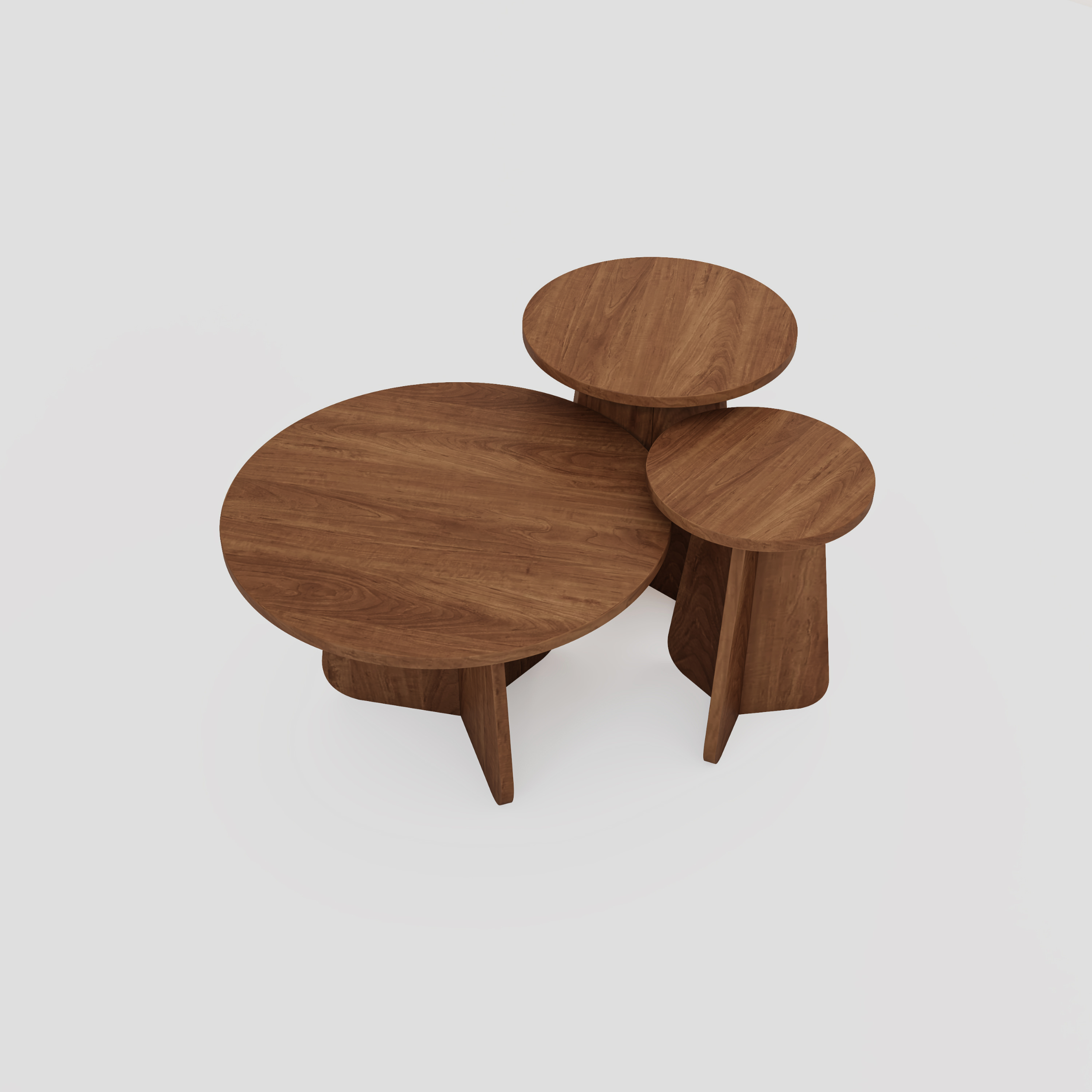 Oak Middle Table Set