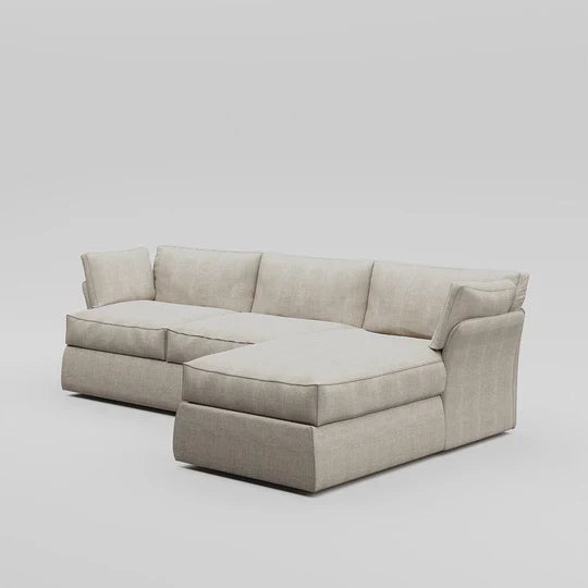 كنبة ركنة شكل L بلاش
