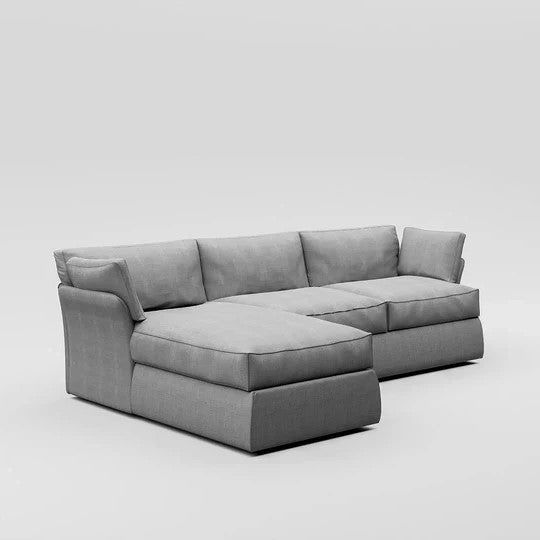 Plush L-Shape Sofa