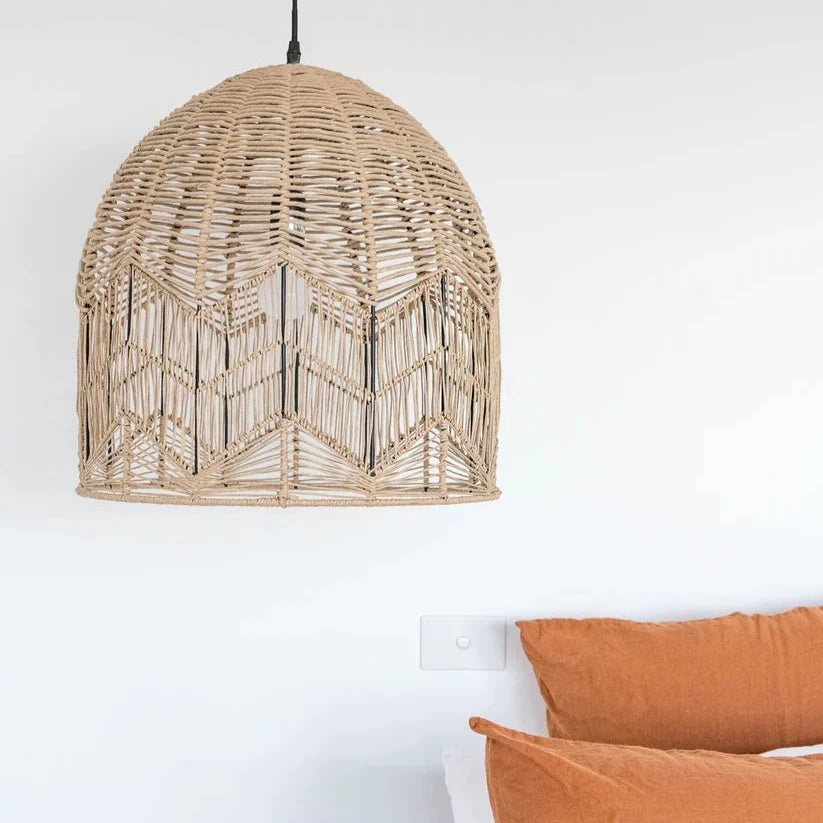 Rattan Lampshade Lighting Unit