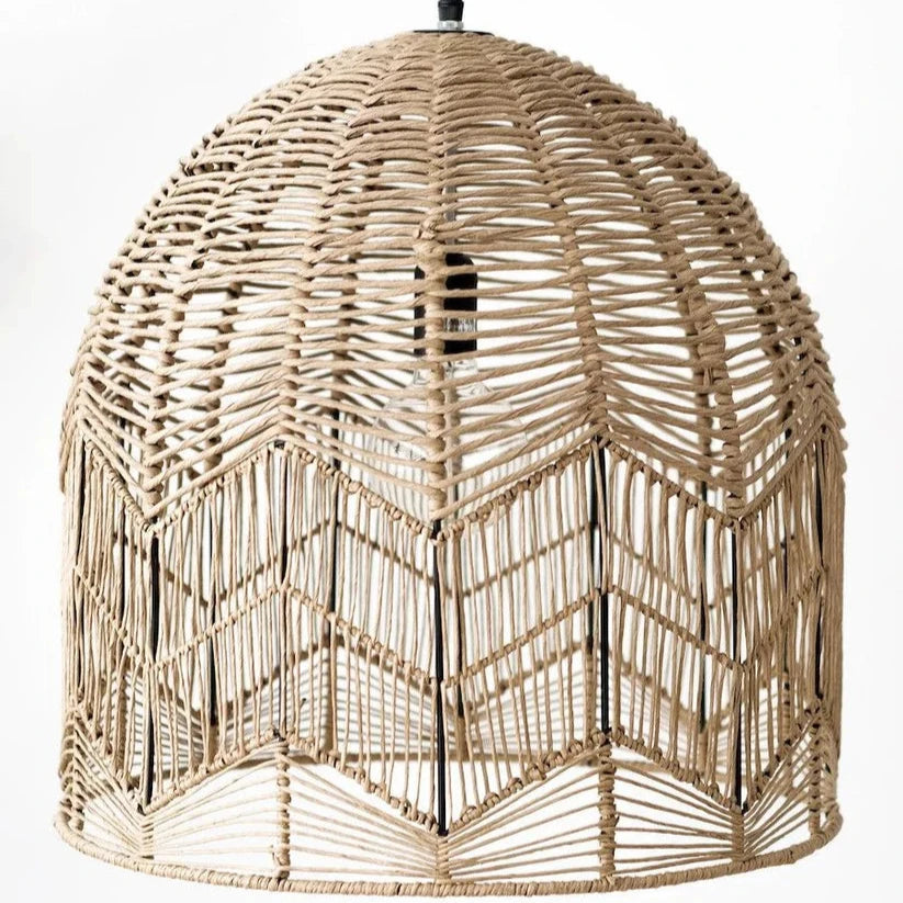 Rattan Lampshade Lighting Unit