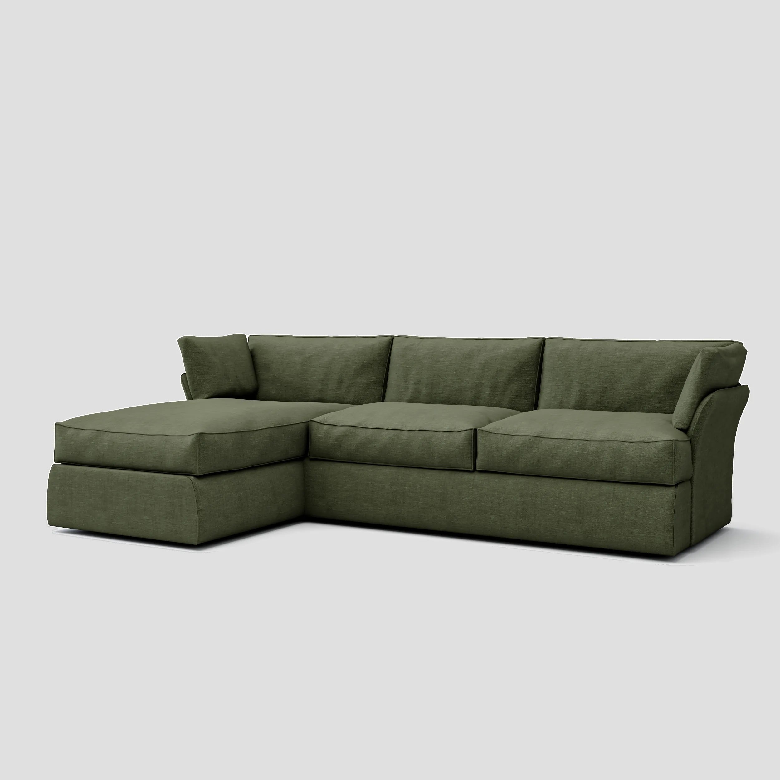 Plush L-Shape Sofa
