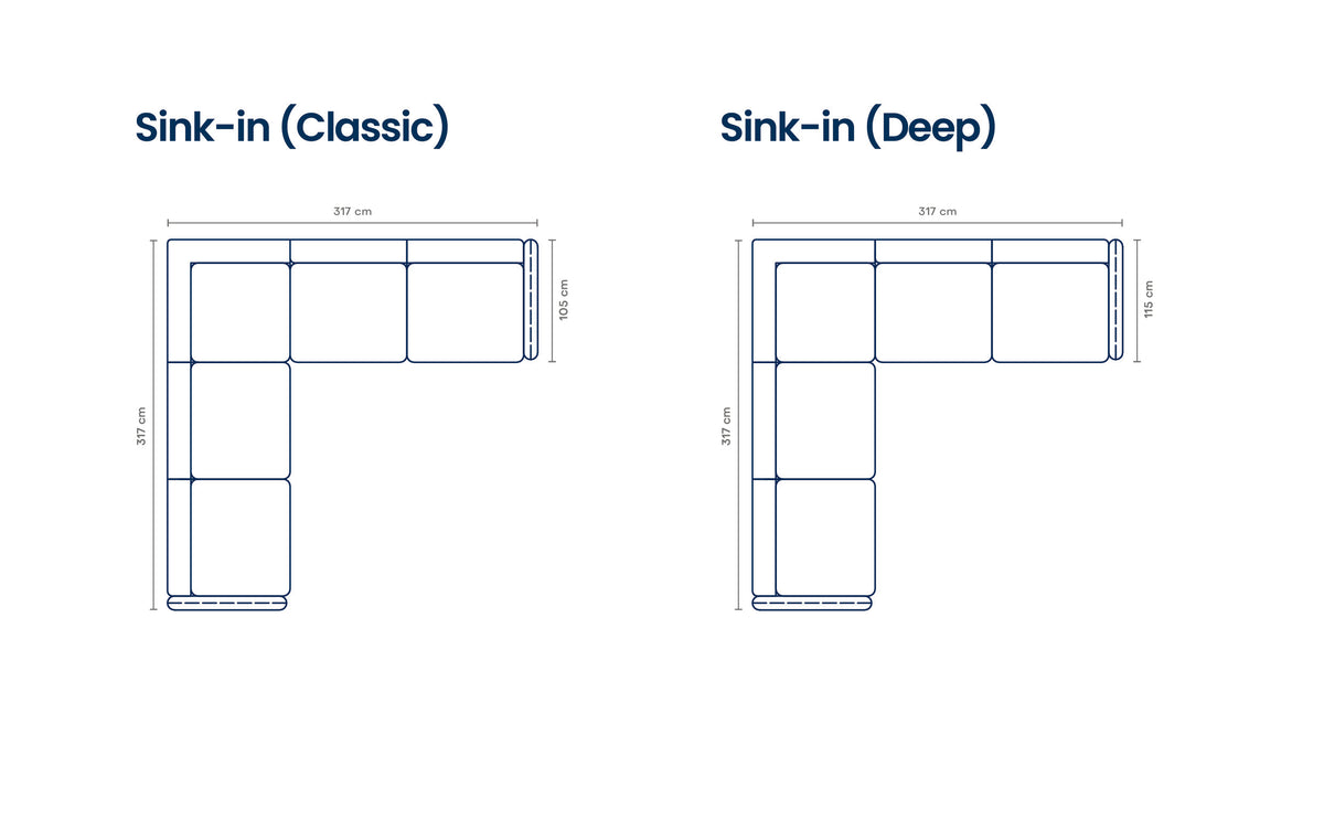 Sink-in Corner Sofa