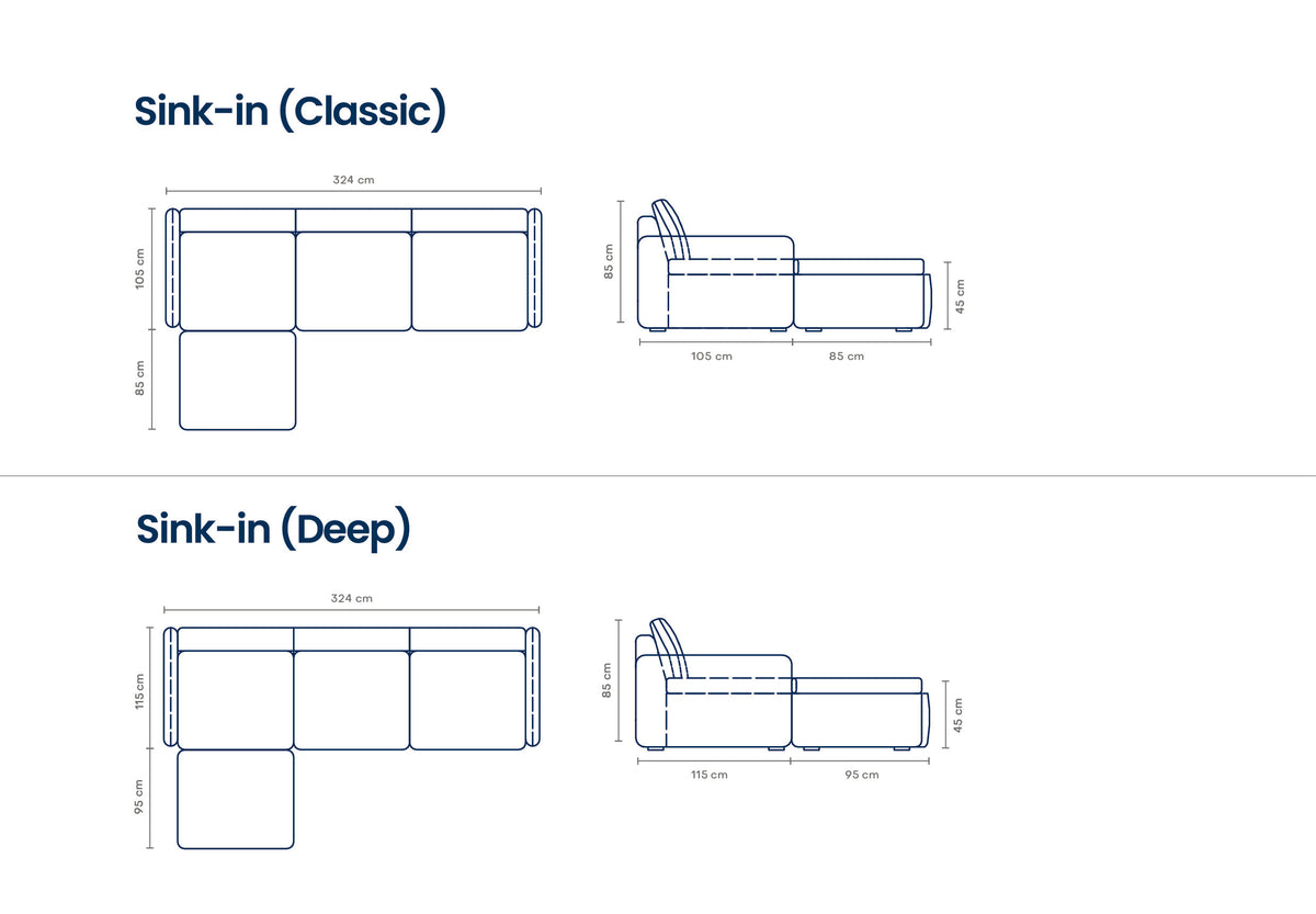 Sink-in L-Shape Sofa