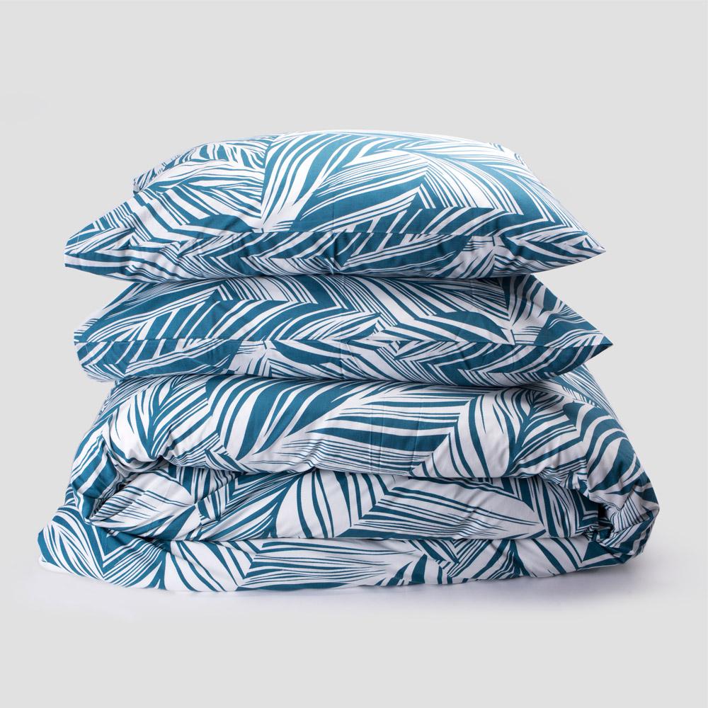 Patterned Percale Duvet Cover Set