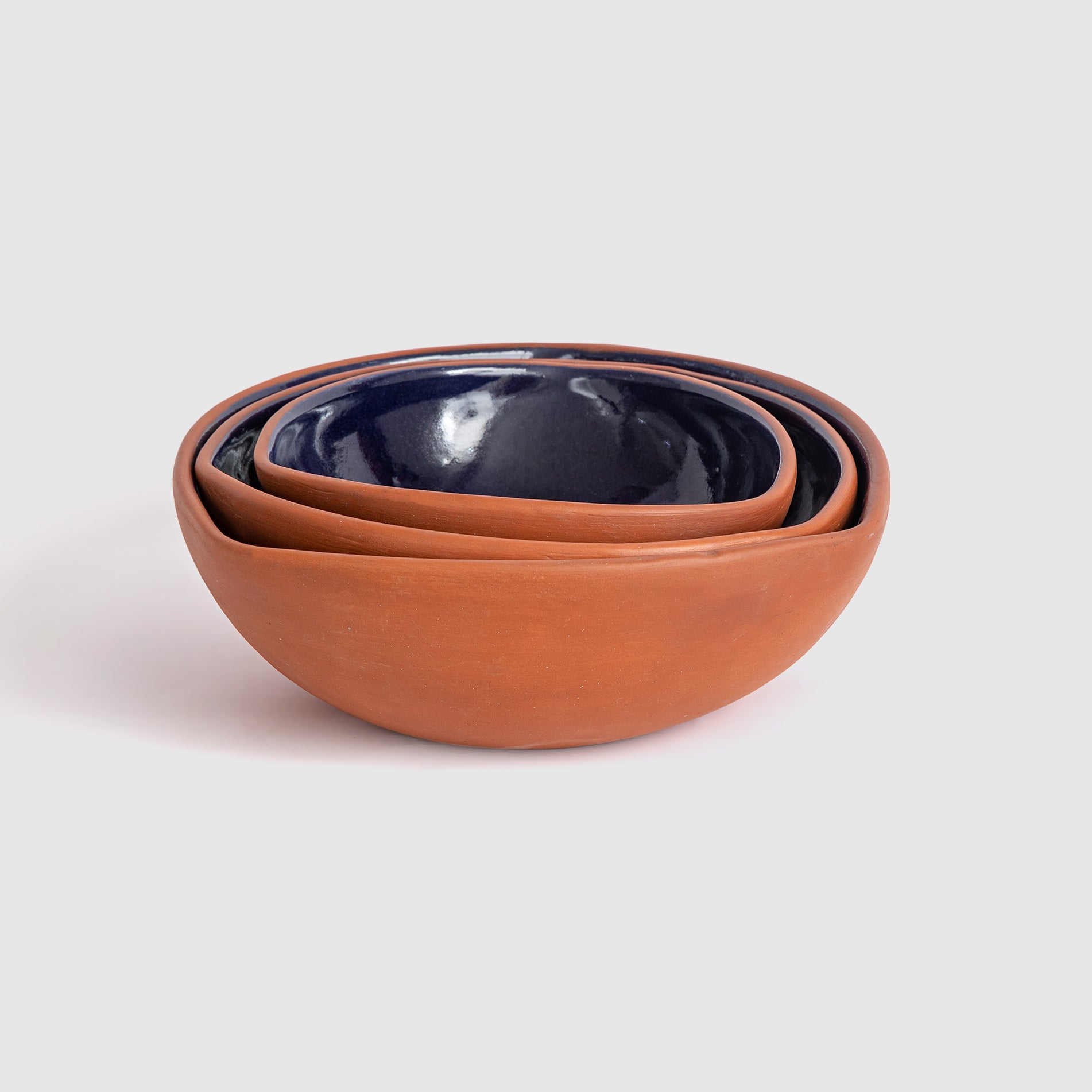 Blue Glaze Pottery Bowl