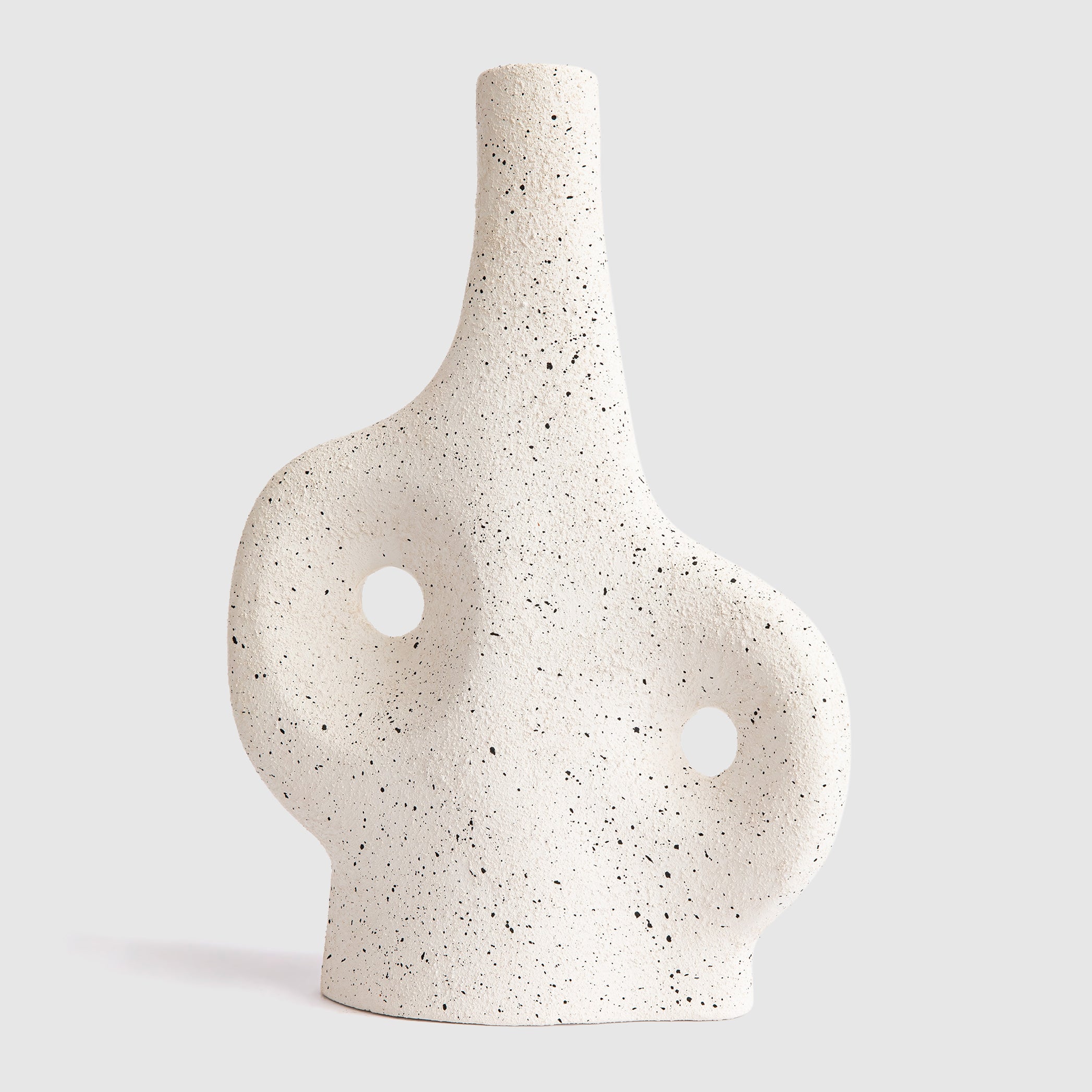 Double Hoop Pottery Vase