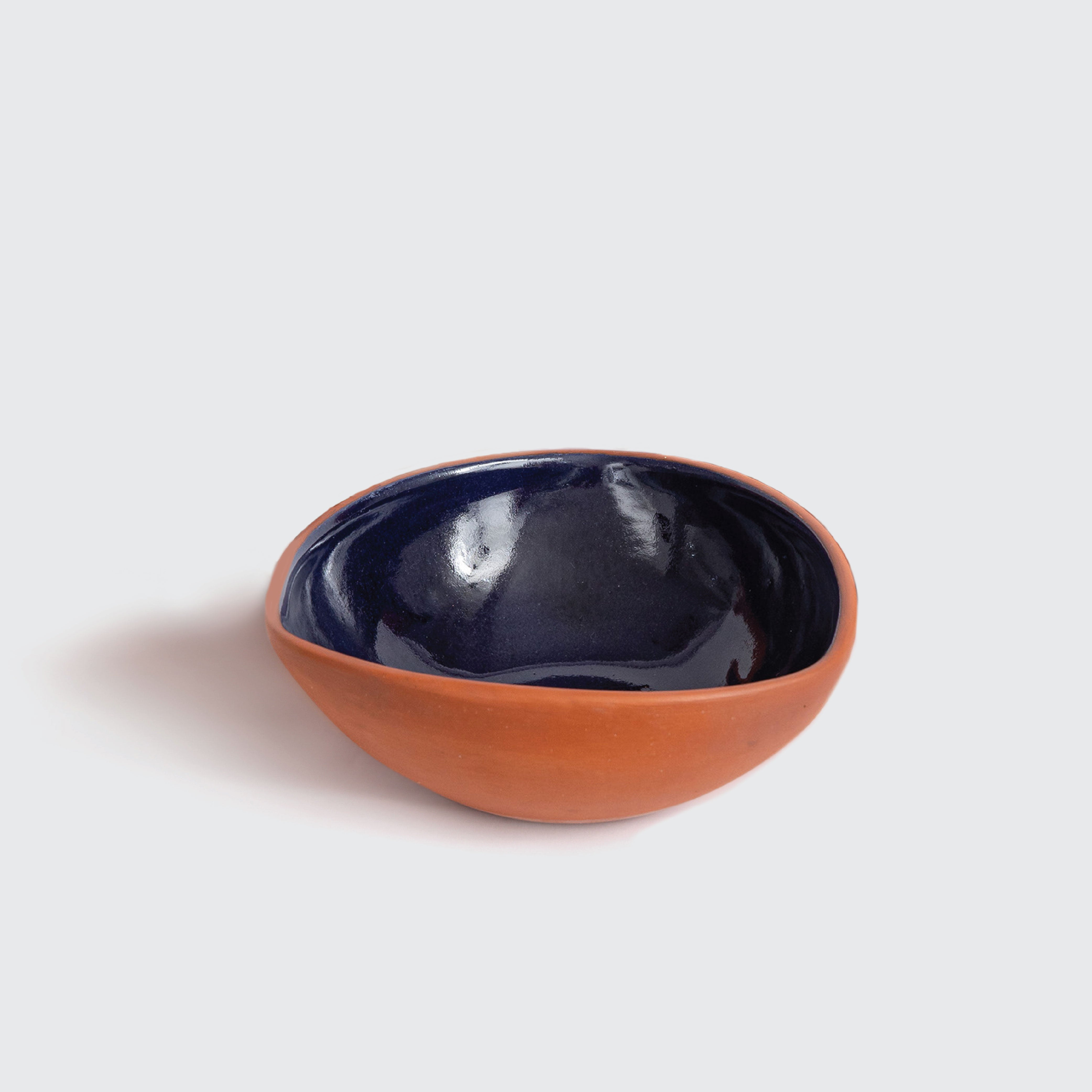 Blue Glaze Pottery Bowl