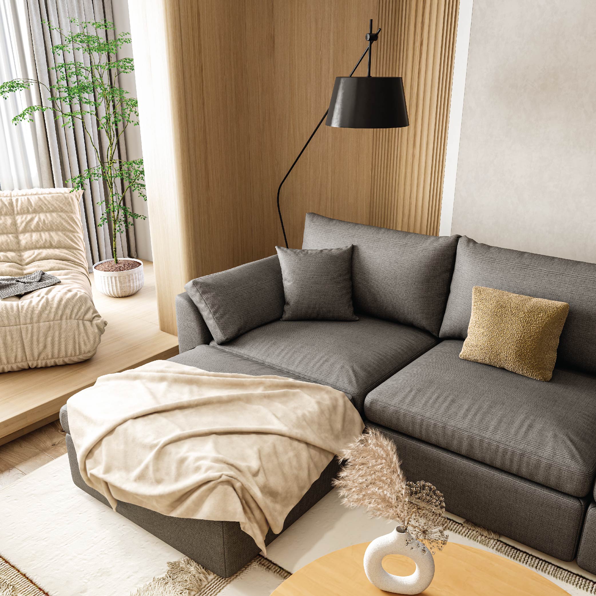 Brooke L-Shape Sofa
