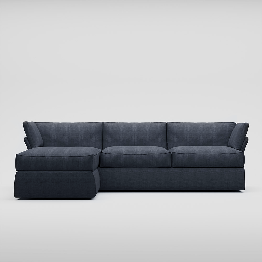Plush L-Shape Sofa