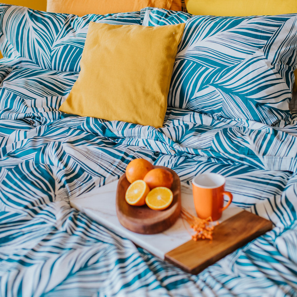Patterned Percale Duvet Cover Set