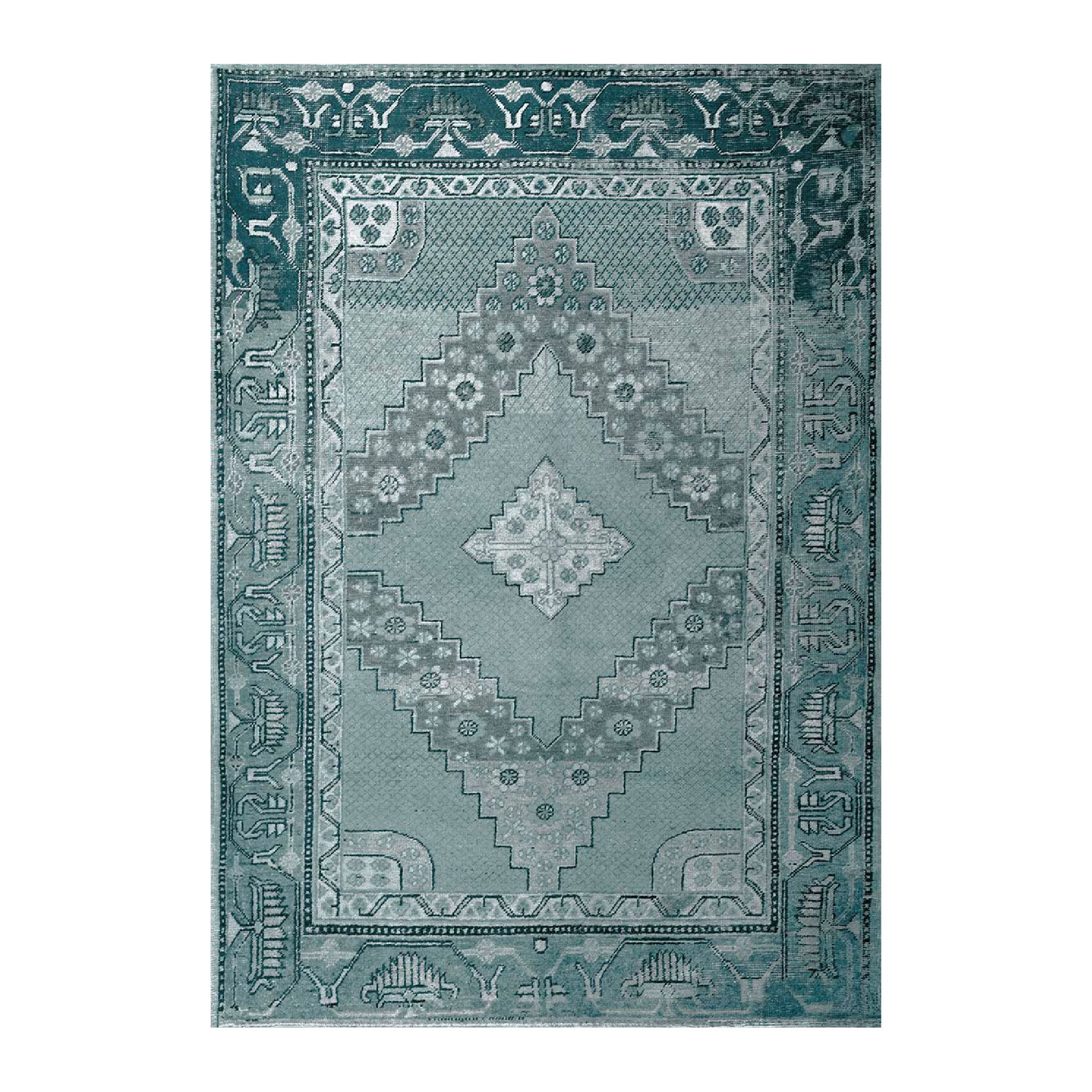 Tabriz Green Rug