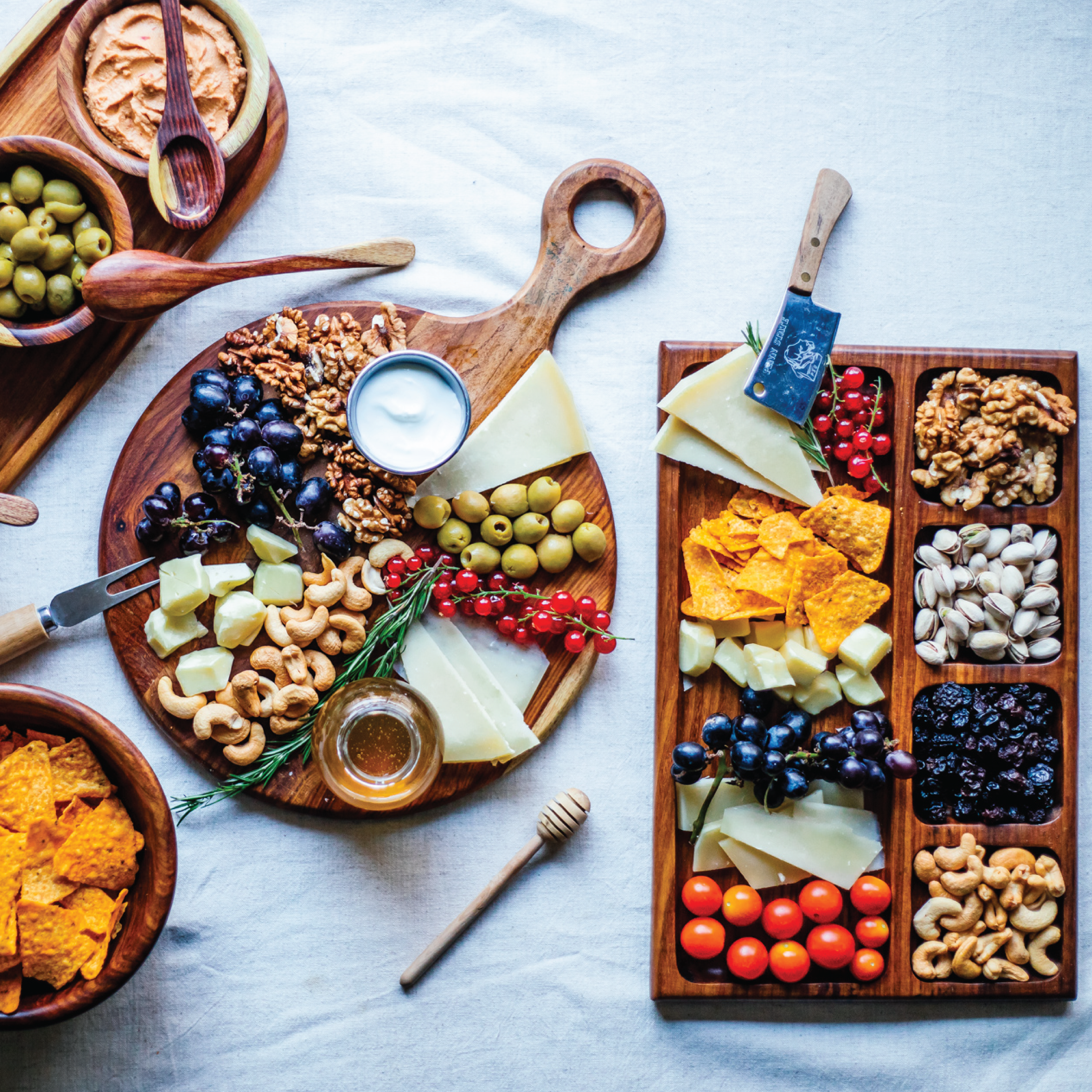 Dipping Wooden Plate